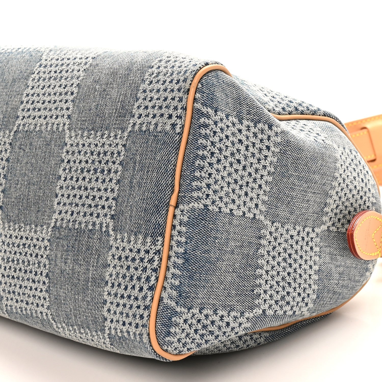Damier Denim 3D Speedy Bandouliere 25 Bleu