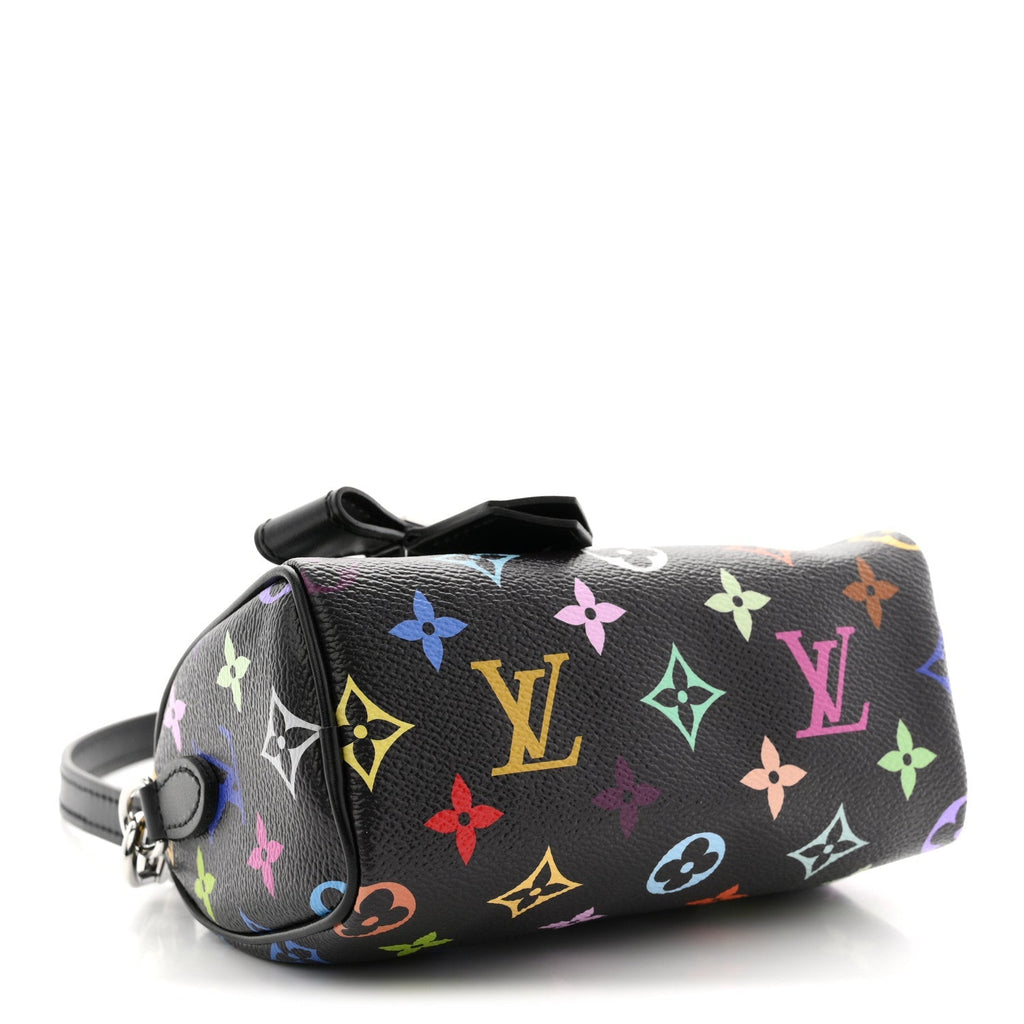 LV X TM Monogram Multicolor Nano Speedy Black