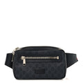 Soft GG Supreme Monogram Web Belt Bag Black Grey