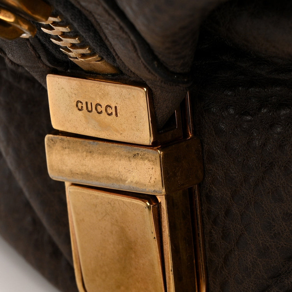 Guccissima Aviatrix Medium Boston Chocolate