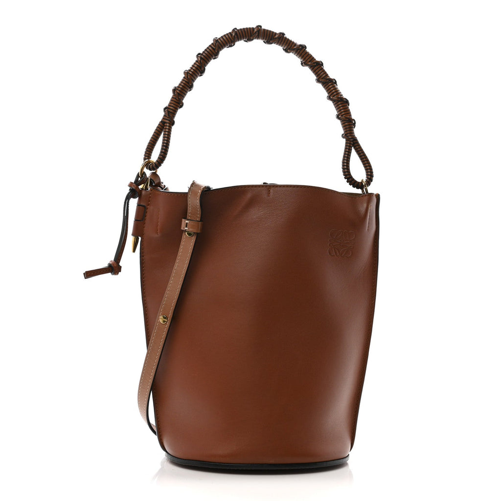 Calfskin Gate Bucket Bag Brown