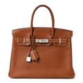 Natural Barenia Faubourg Birkin 30 Fauve