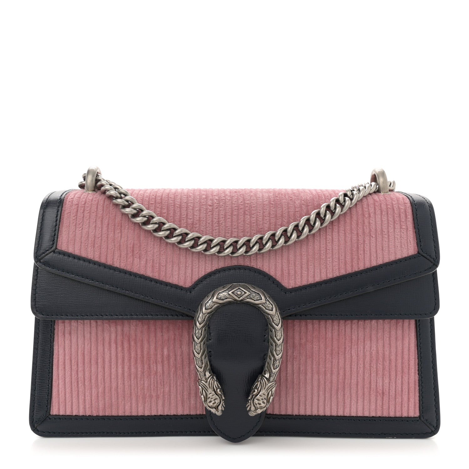 Lanzo Stretch Cord Azalea Calfskin Small Dionysus Shoulder Bag Pink Blue