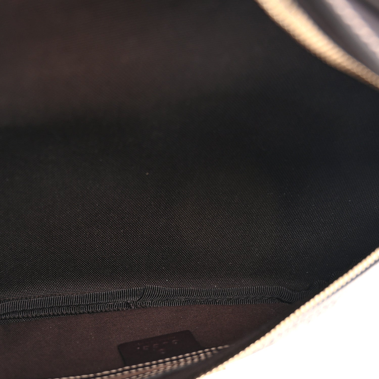 GG Supreme Monogram Belt Bag Dark Brown