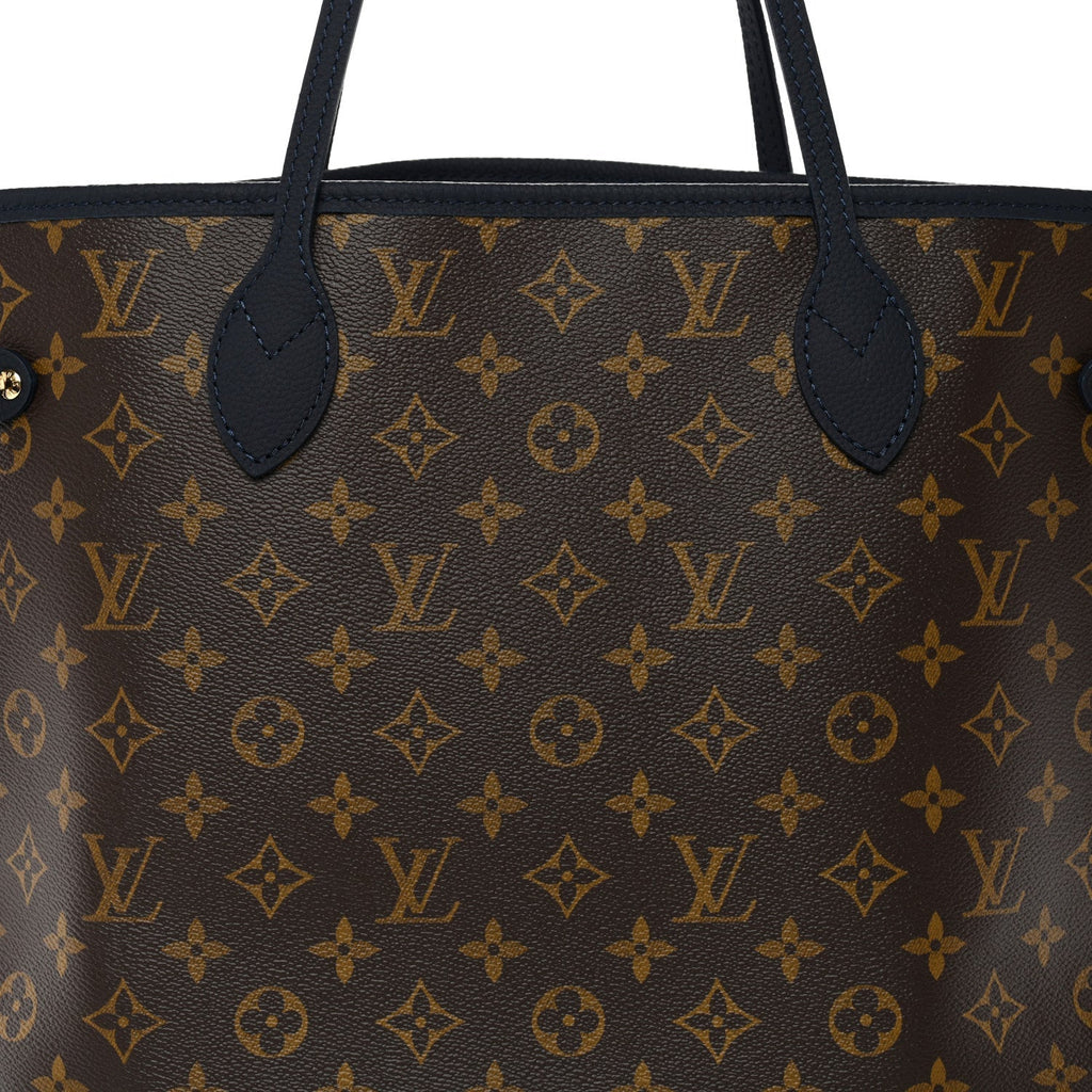 Monogram Calfskin Neo Neverfull Inside Out MM Navy