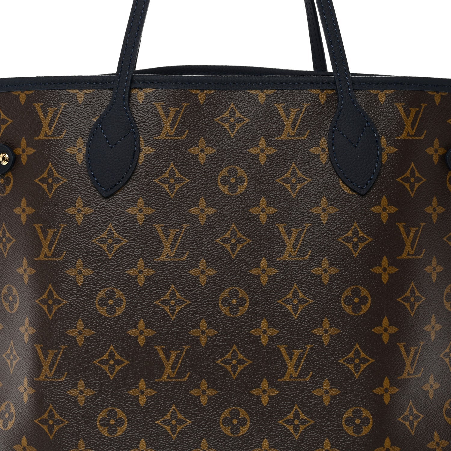 Monogram Calfskin Neo Neverfull Inside Out MM Navy