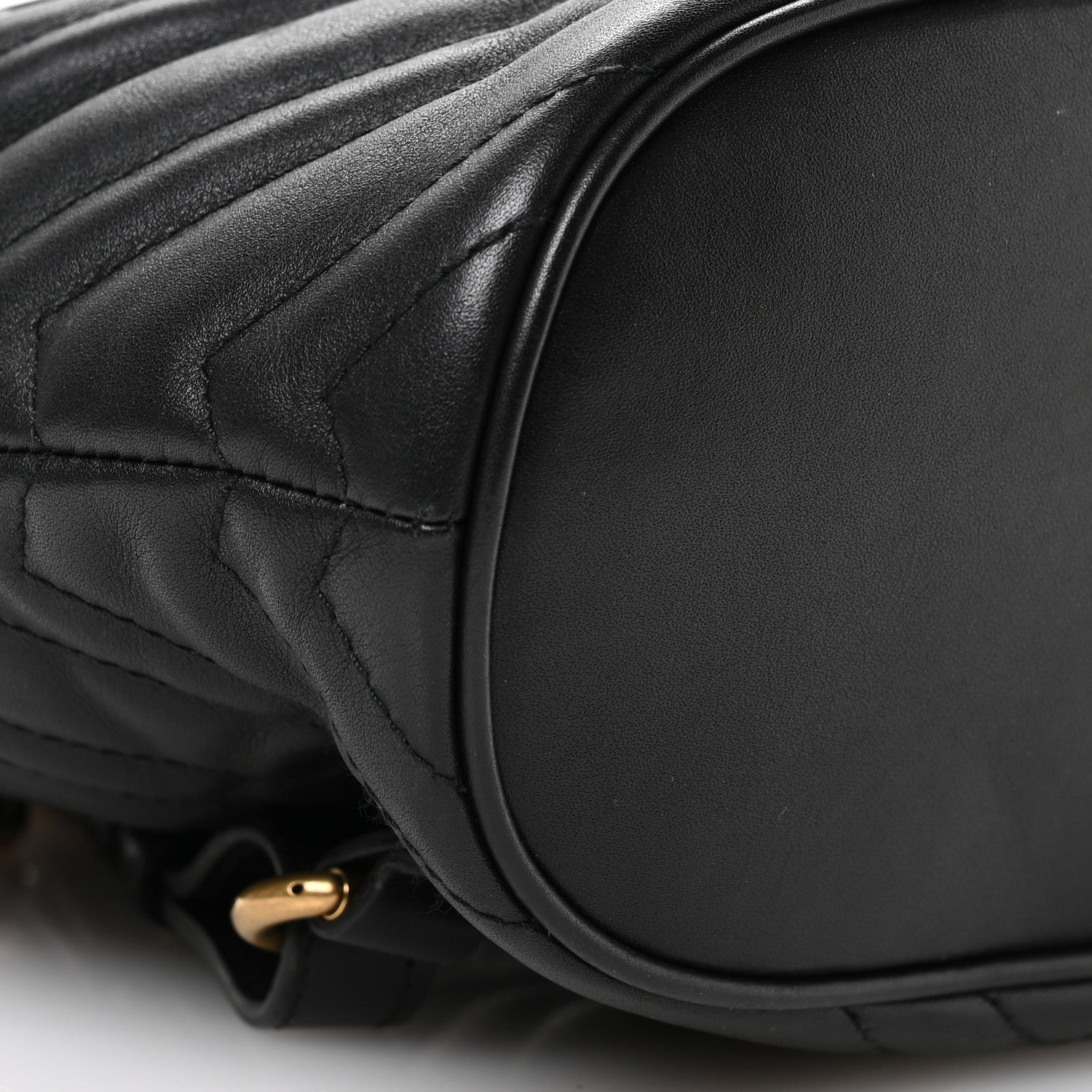 Calfskin Matelasse GG Marmont Flap Backpack Black