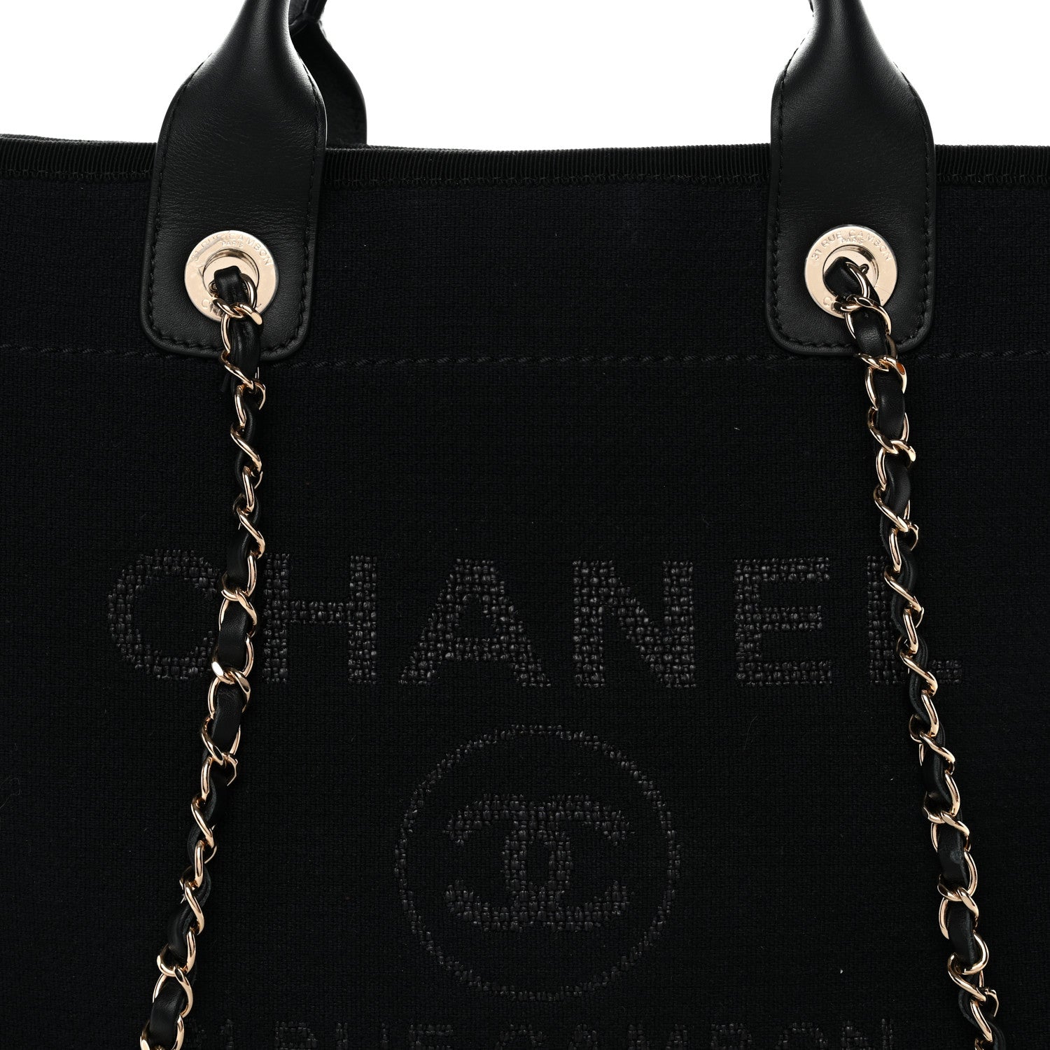 Mixed Fibers Small Deauville Tote Black
