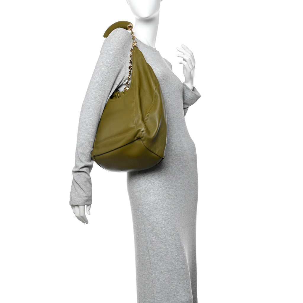 Mellow Nappa Small Squeeze Bag Olive