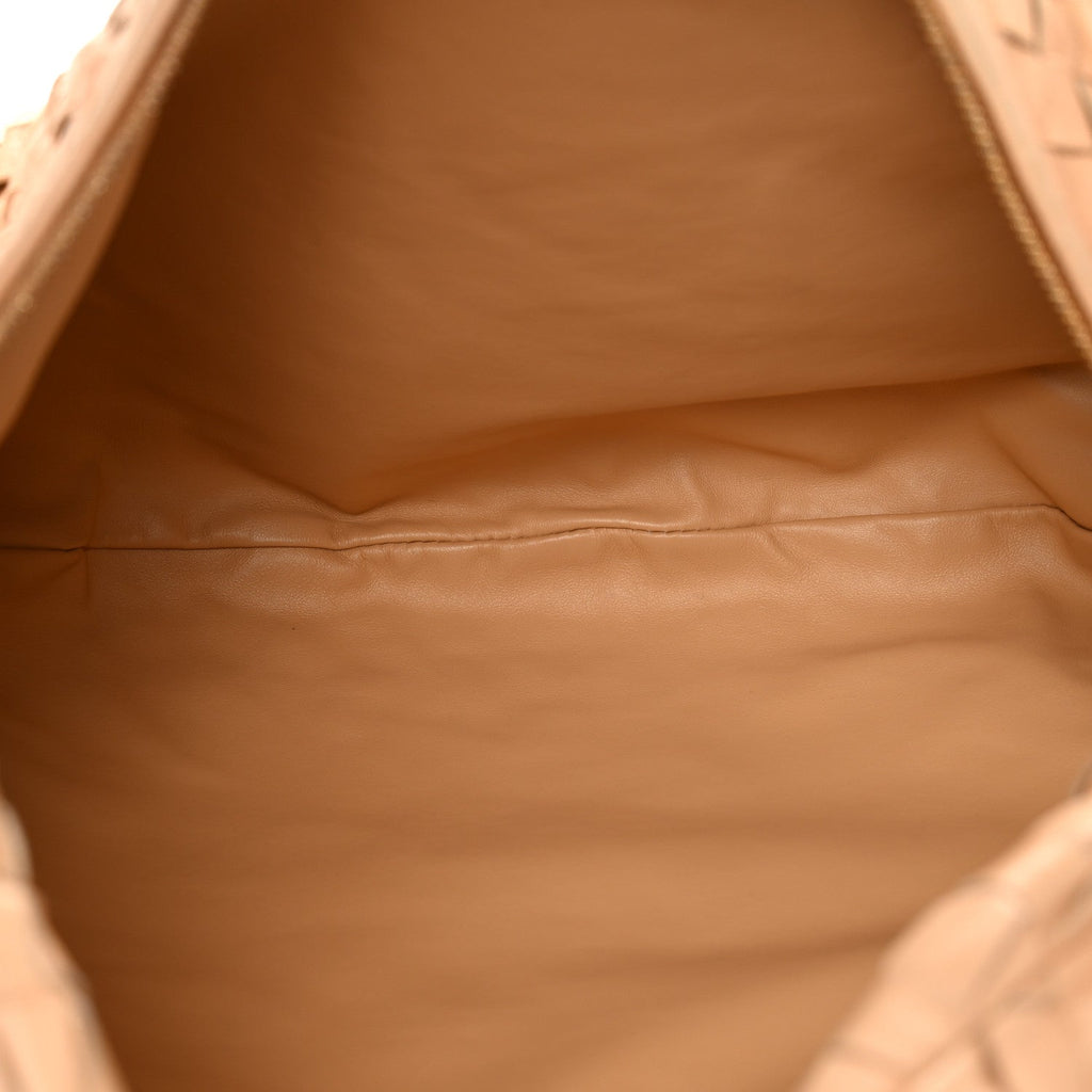 Nappa Intrecciato Small Jodie Hobo Almond
