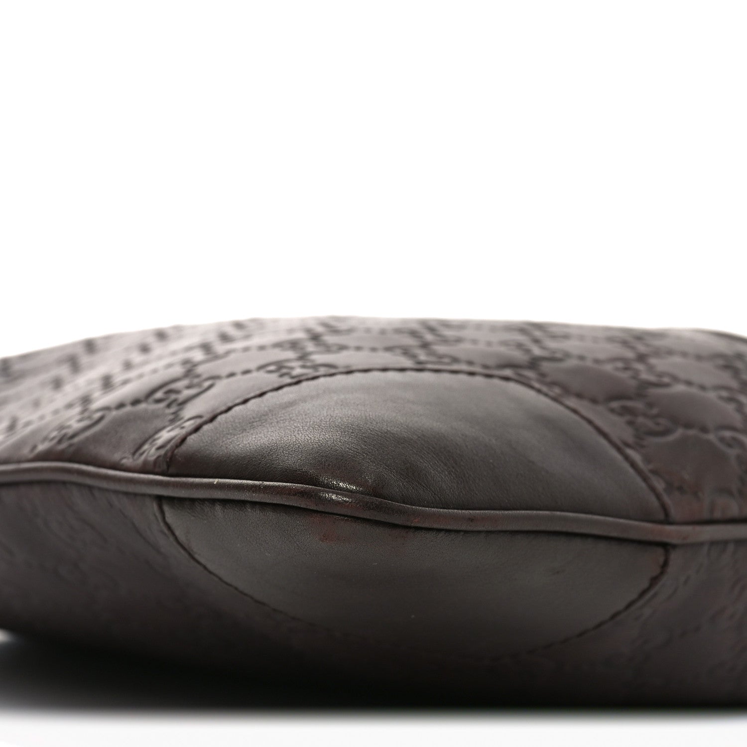 Guccissima Flat Messenger Bag Brown Dark Brown