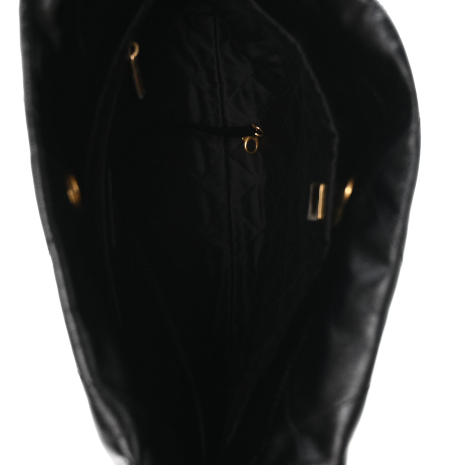 Shiny Calfskin Quilted Small Chanel 22 Black