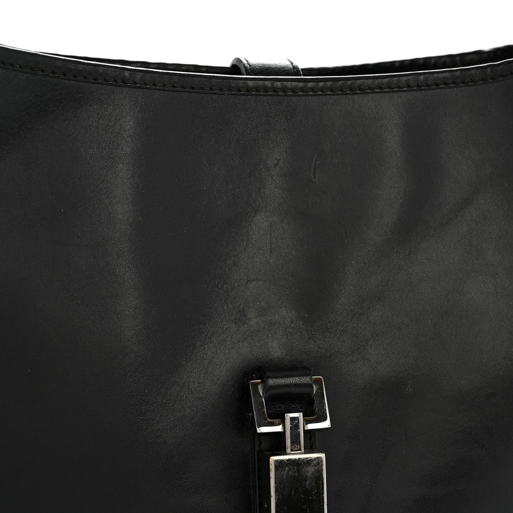 Calfskin Small Jackie O Hobo Black