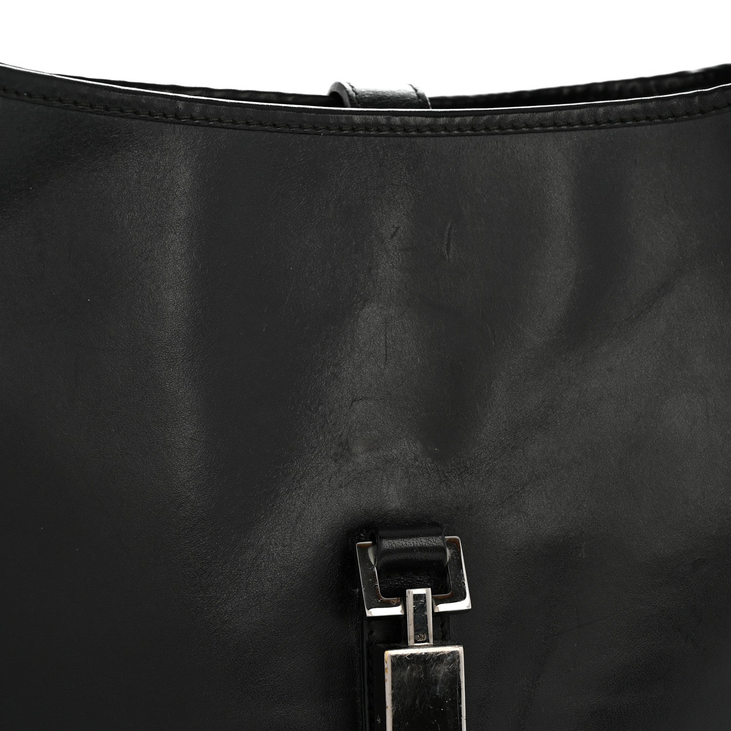 Calfskin Small Jackie O Hobo Black