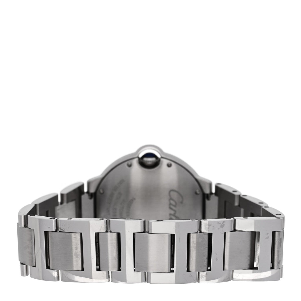 Stainless Steel Diamond Bezel 36mm Ballon Bleu De Cartier Automatic Watch