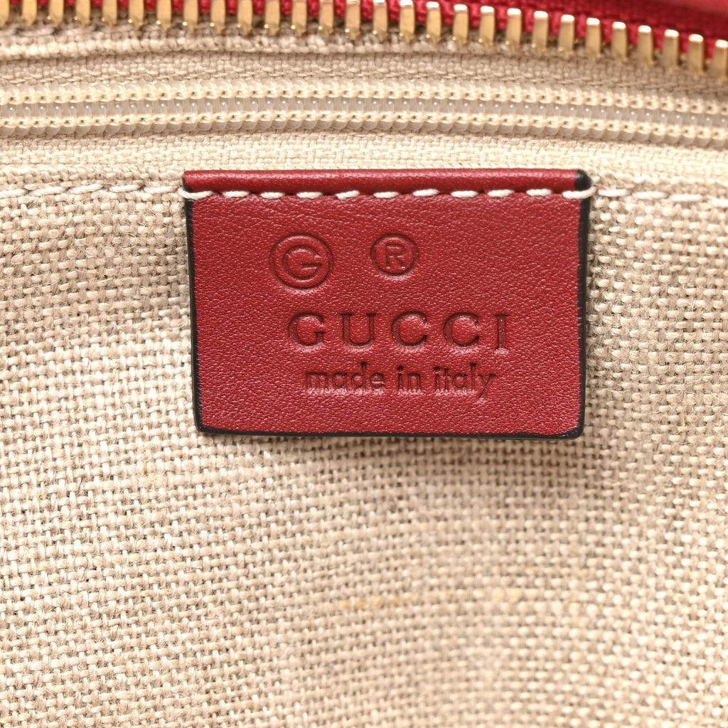 Soft Microguccissima Small Crossbody Bag Rosso