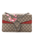 GG Supreme Monogram Blooms Small Dionysus Shoulder Bag Beige Multicolor Dry Rose
