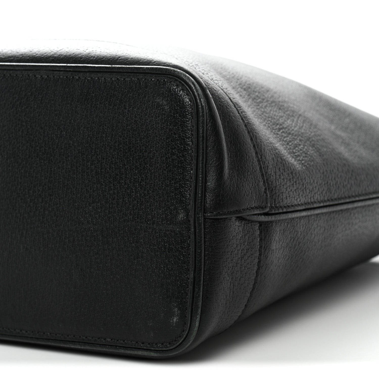 Textured Dollar Calfskin Medium Ophidia Shoulder Tote Bag Black