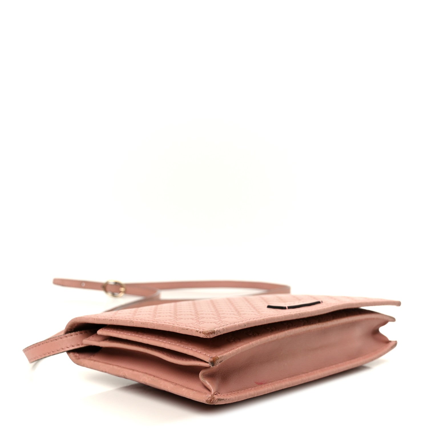 Microguccissima Crossbody Wallet Brown