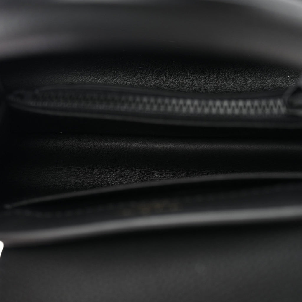 Matte Taurillon Capucines East West Mini All Black