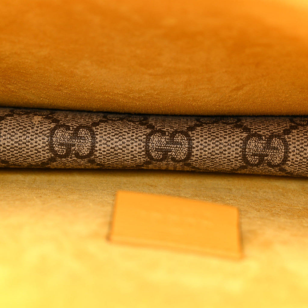GG Supreme Monogram Mini Dionysus Shoulder Bag Yellow