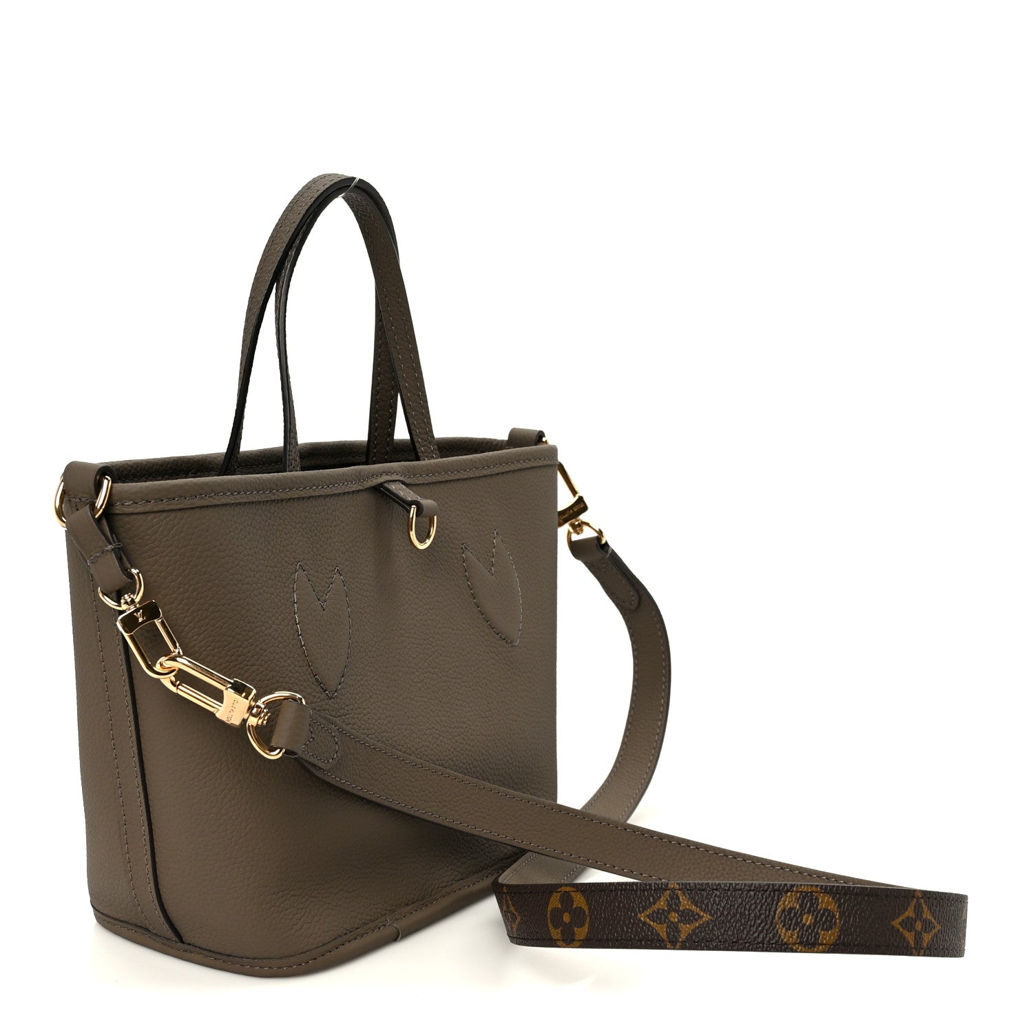 Monogram Neverfull Inside Out Bandouliere BB Dark Fango