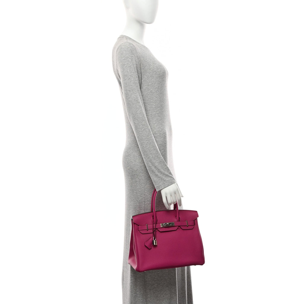 Togo Birkin 30 Rose Pourpre