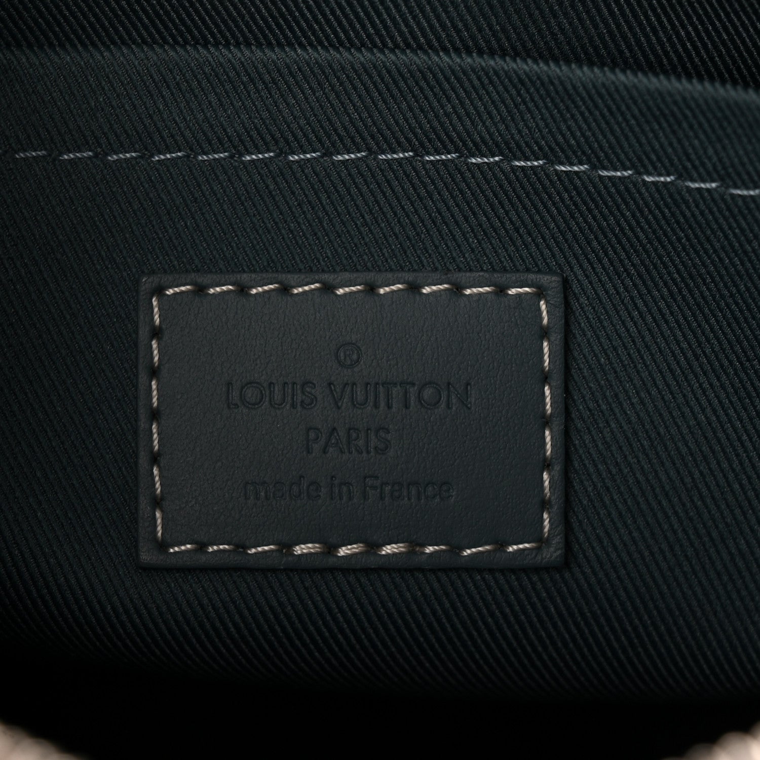 Monogram Washed Denim Keepall Bandouliere 25