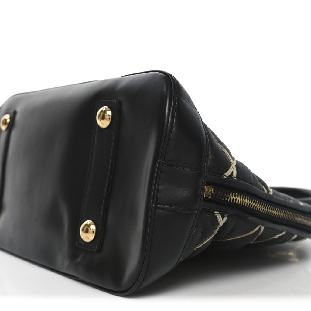 Lambskin Malletage Alma PM Black