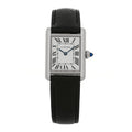 Stainless Steel Calfskin 22mm Must de Cartier Tank Quartz Watch