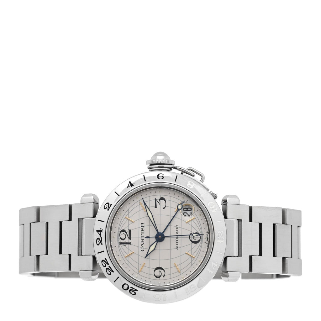 Stainless Steel 35mm Pasha GMT Automatic Watch
