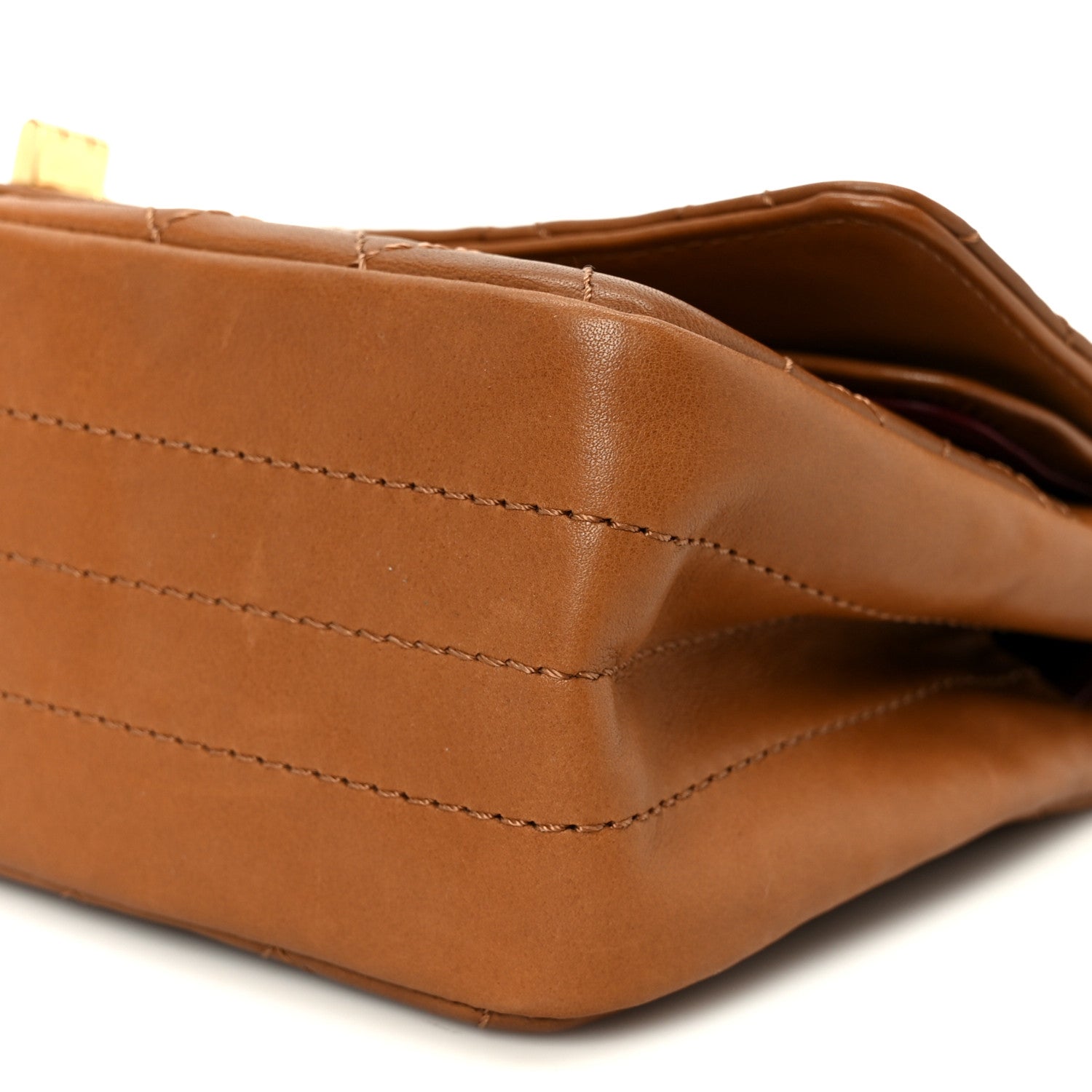 Lambskin Quilted Crush 2.55 Reissue 225 Flap Camel