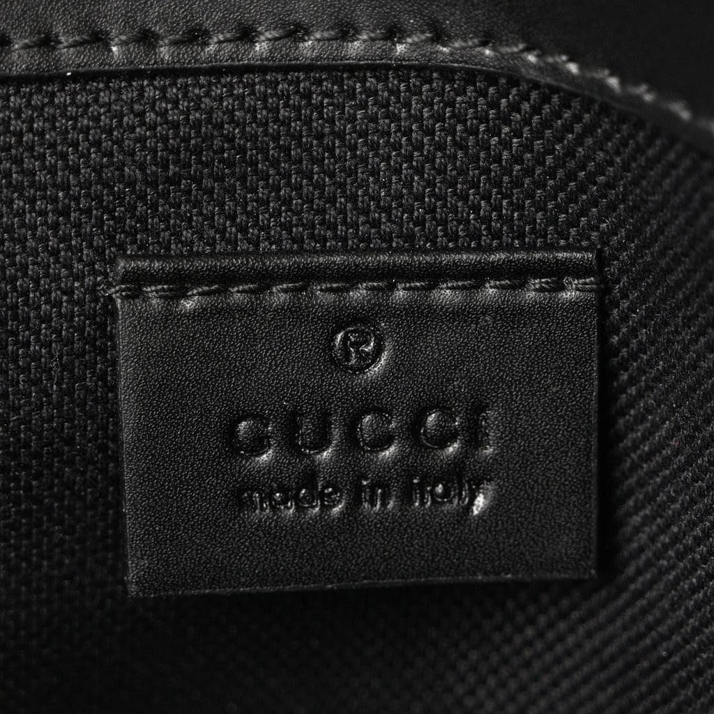 GG Supreme Monogram Web Slim Belt Bag Black Grey