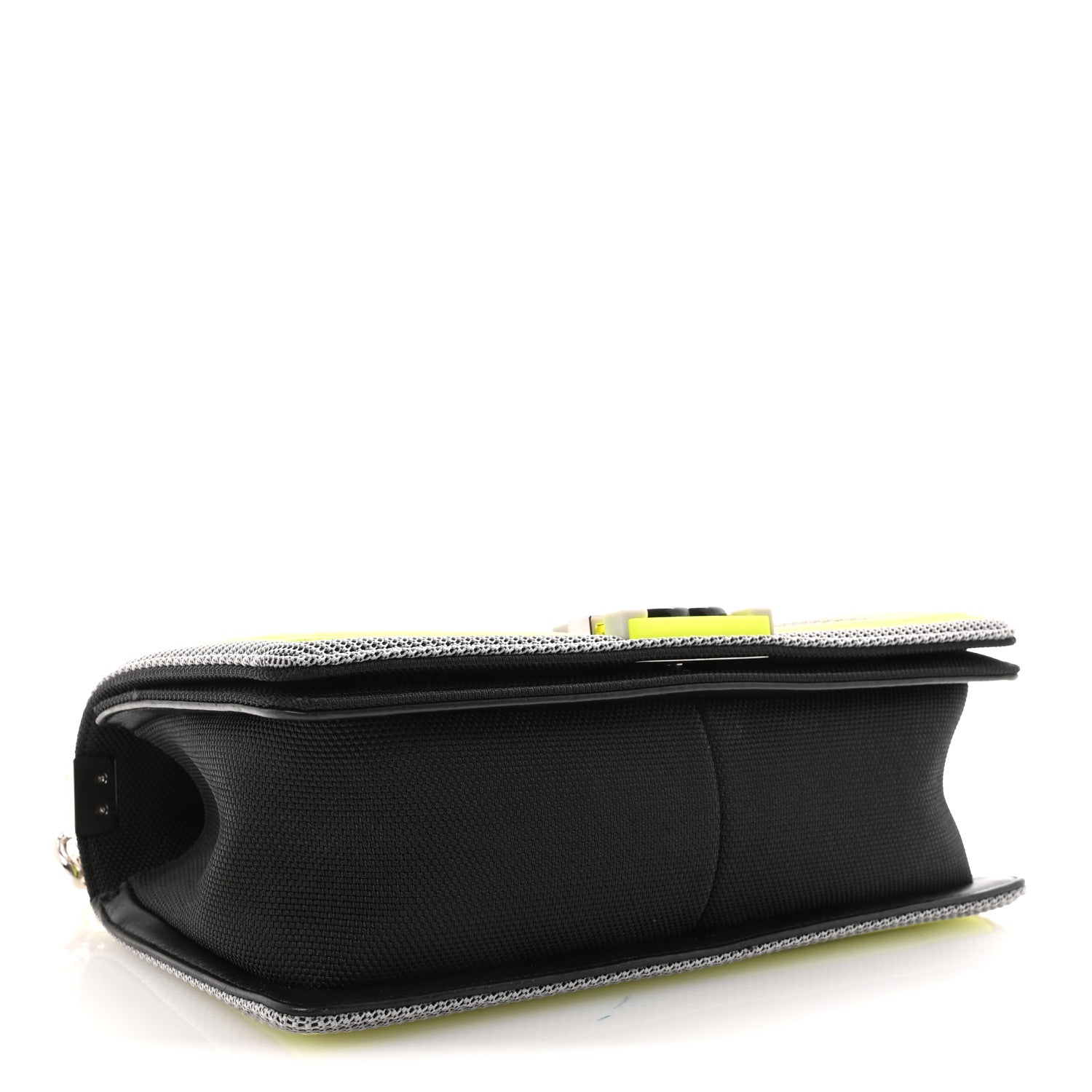 Canvas Quilted Medium Fluo Boy Flap Black Grey Yellow