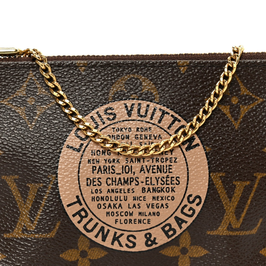 Monogram Complice Trunks and Bags Mini Pochette Accessories Beige