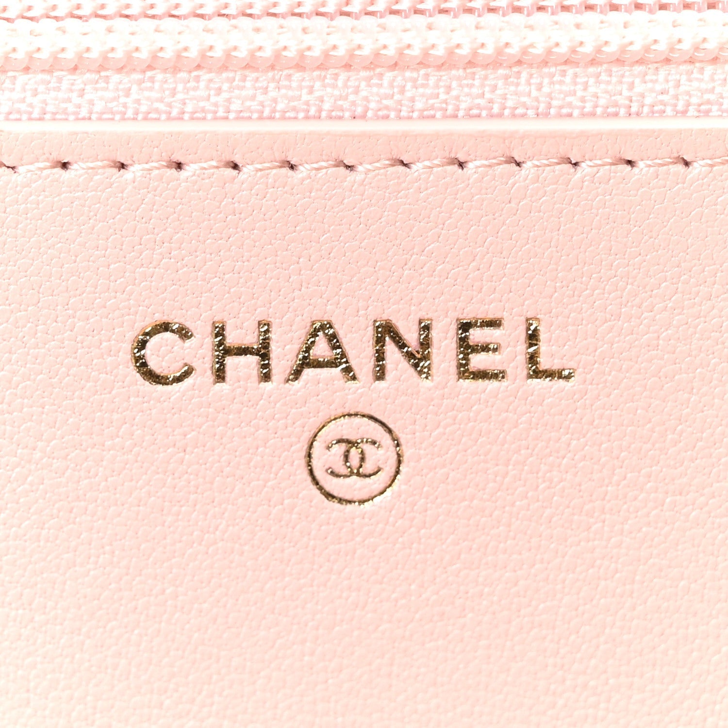 Lambskin Quilted Chanel 19 Wallet On Chain WOC Light Pink