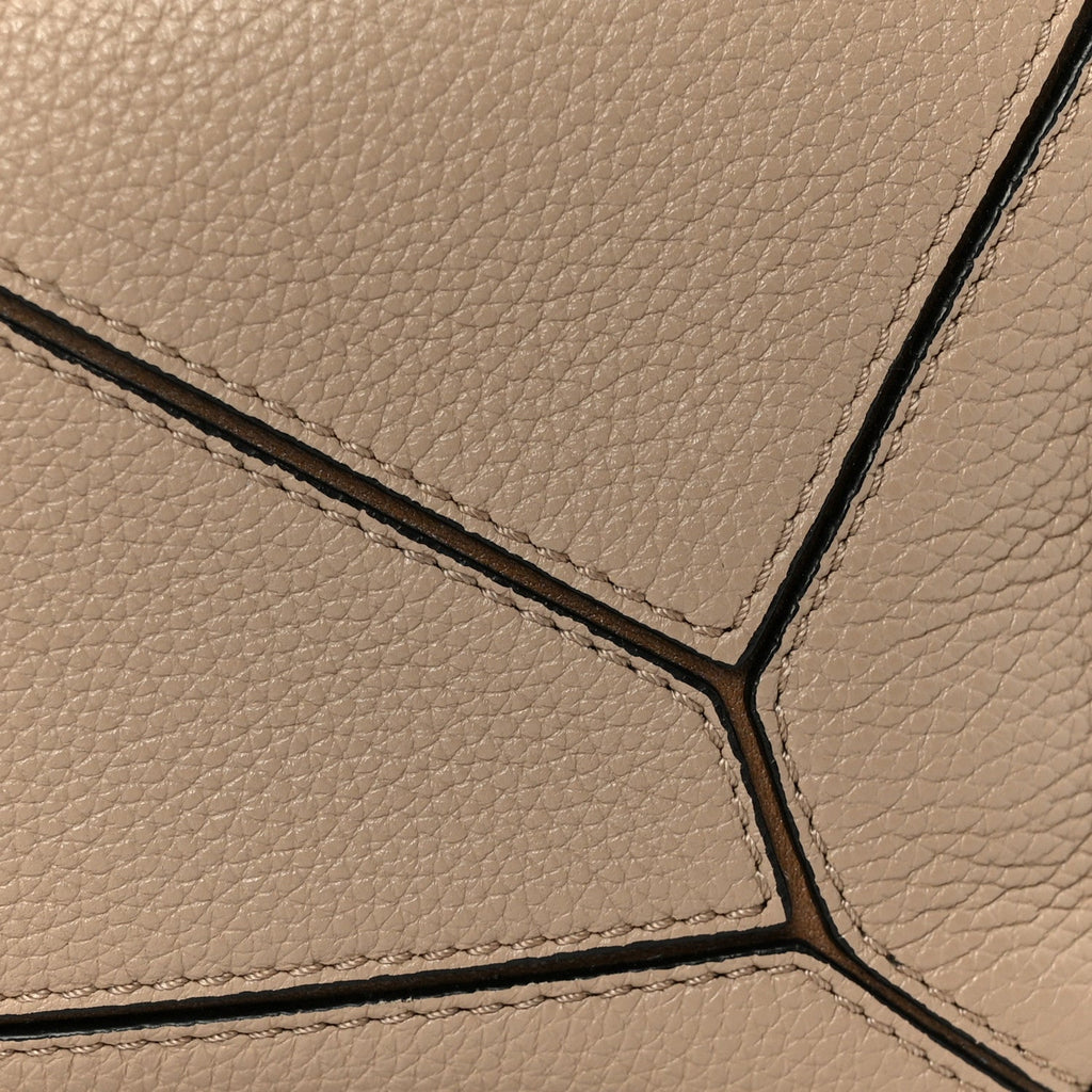 Calfskin Small Puzzle Bag Sand Mink