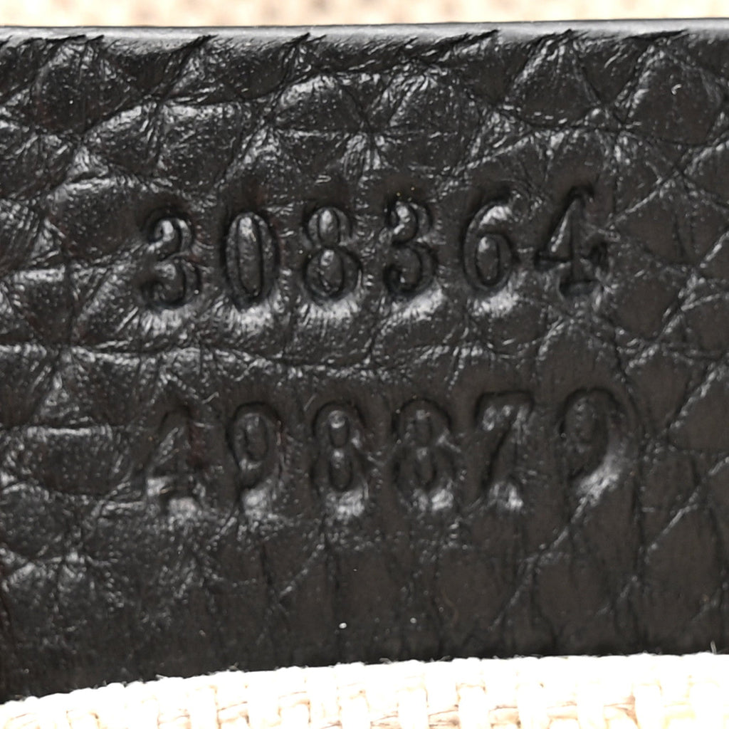 Pebbled Calfskin Small Soho Disco Bag Black
