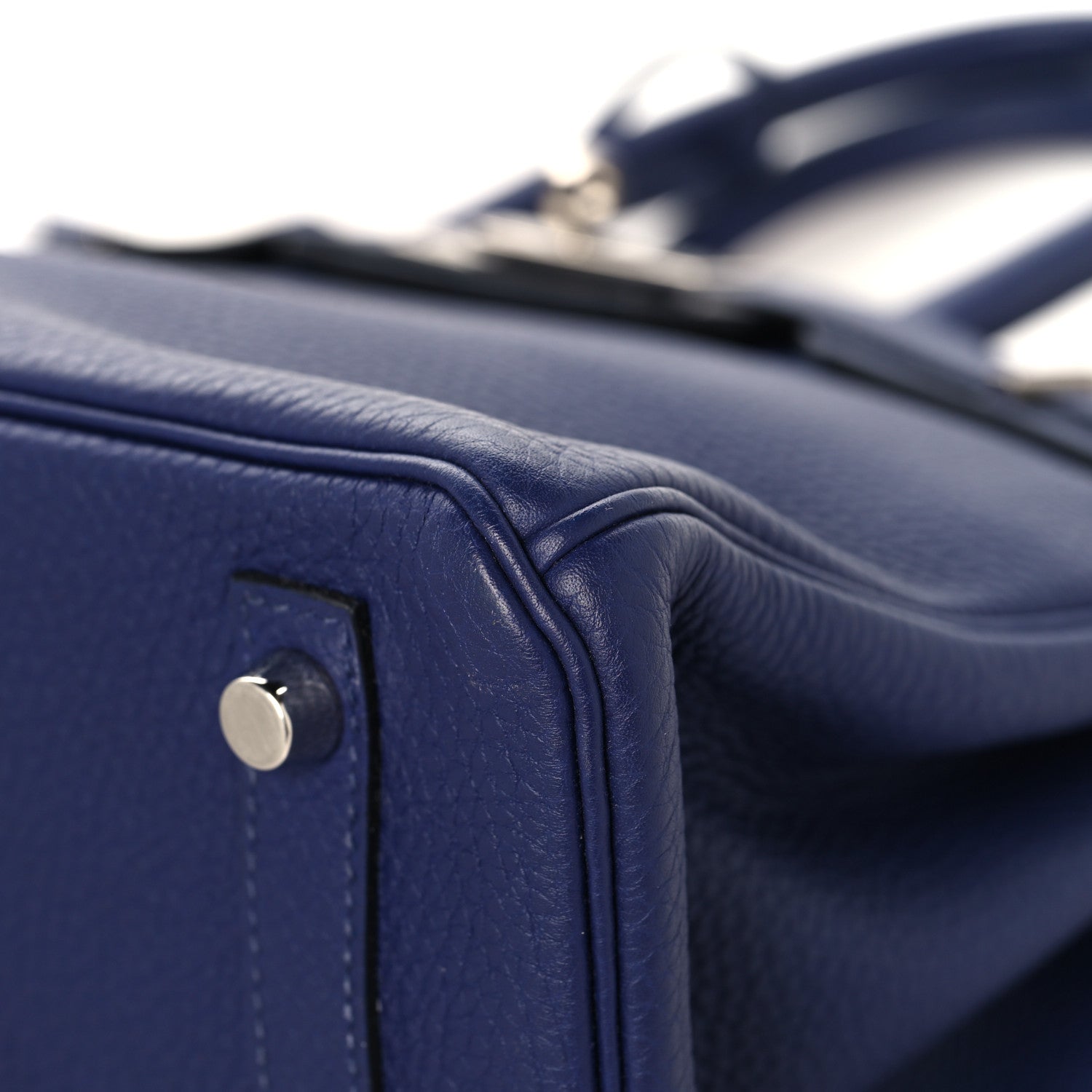 Togo Swift Officier Birkin 30 Bleu Encre Rouge H