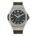 Titanium Rubber 38mm Classic Fusion Automatic Watch Green 565.NX.8970.RX