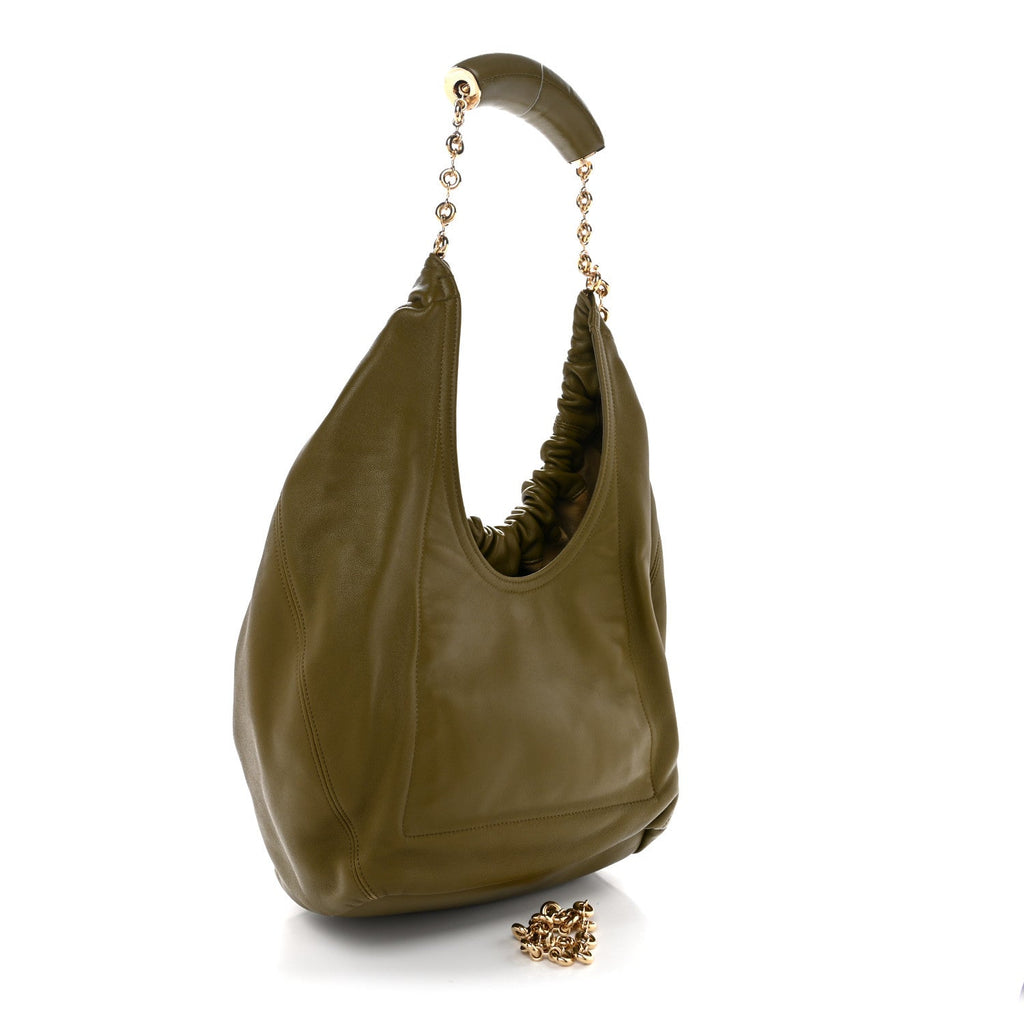 Mellow Nappa Small Squeeze Bag Olive