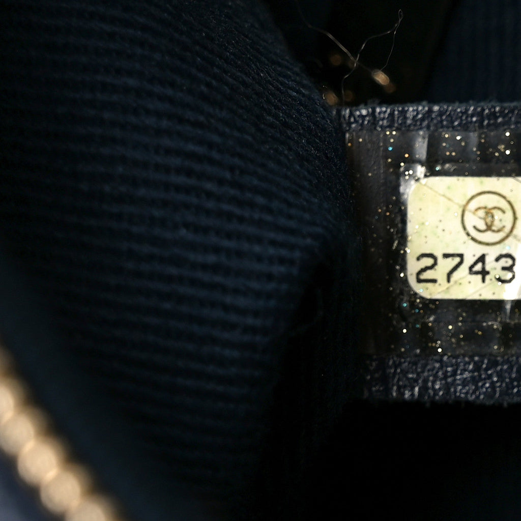 Caviar Quilted Business Affinity Waist Belt Bag Navy