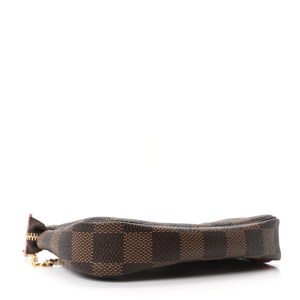 Damier Ebene 2020 Christmas Animation Big Wheel Mini Pochette Accessories Rose Ballerine