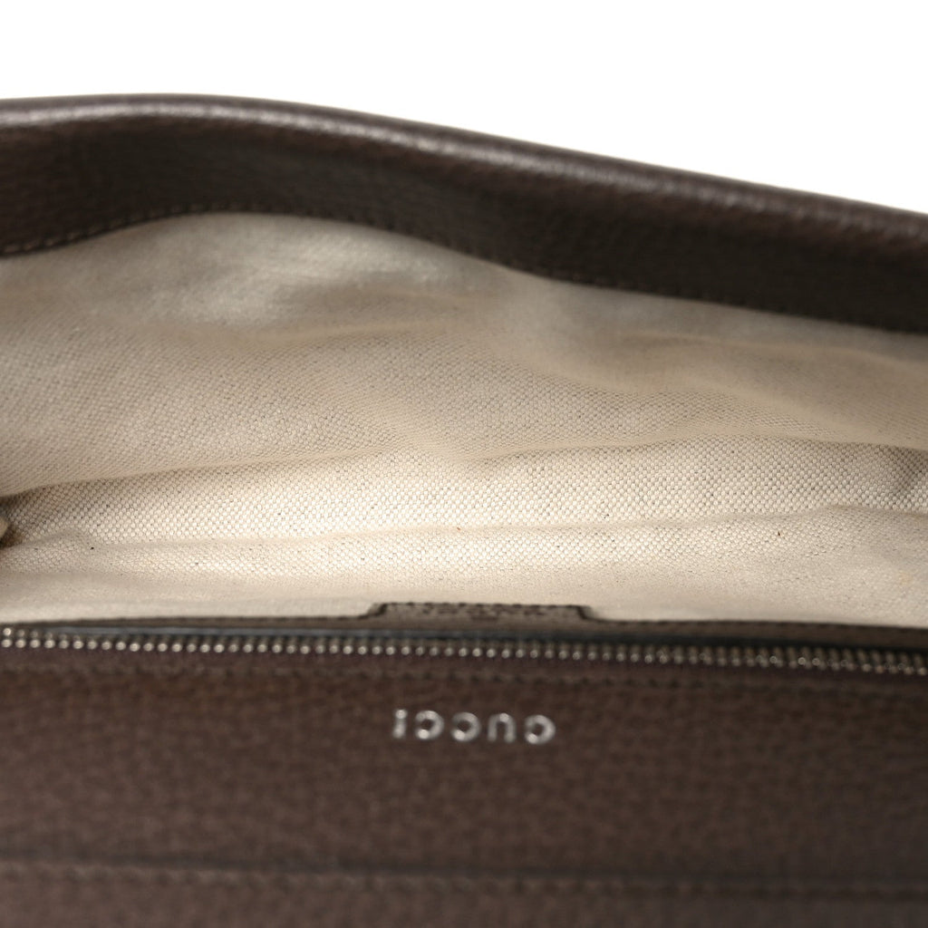 GG Supreme Web Monogram Textured Dollar Calfskin Dionysus Small Shoulder Bag Beige Ebony New Acero