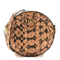 Snakeskin GG Ophidia Round Crossbody Bag