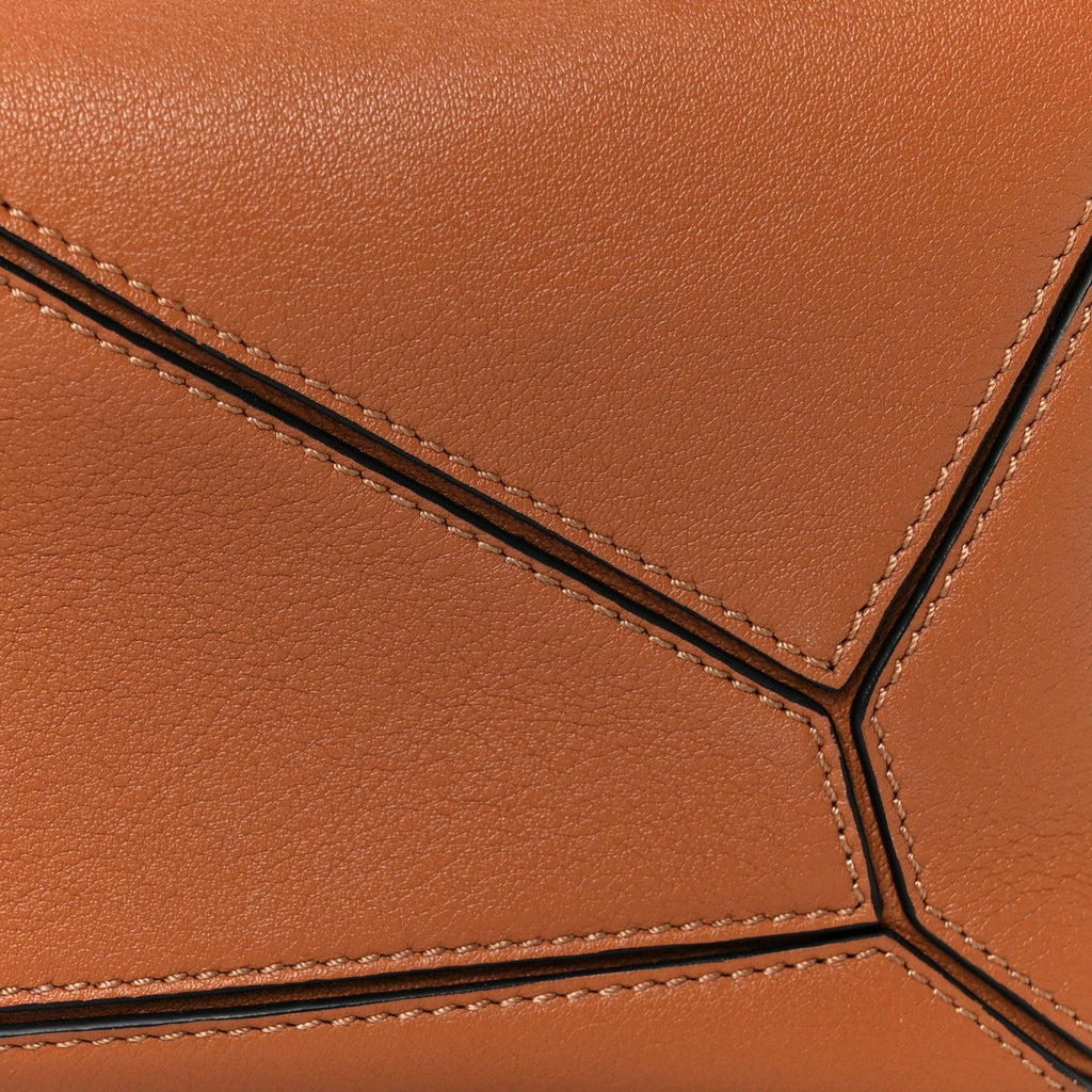 Calfskin Small Puzzle Bag Tan