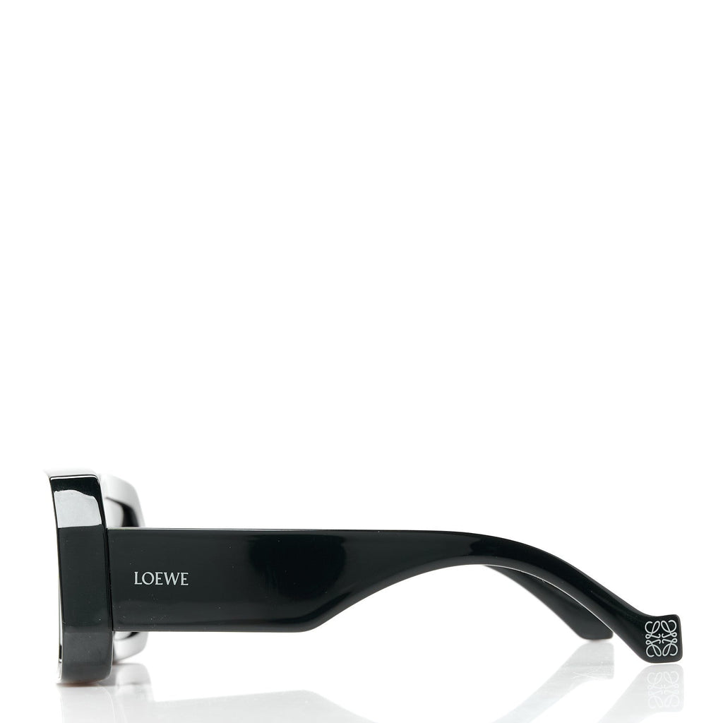 Acetate Paula's Ibiza Dive In Mask Sunglasses LW40064U Black Silver