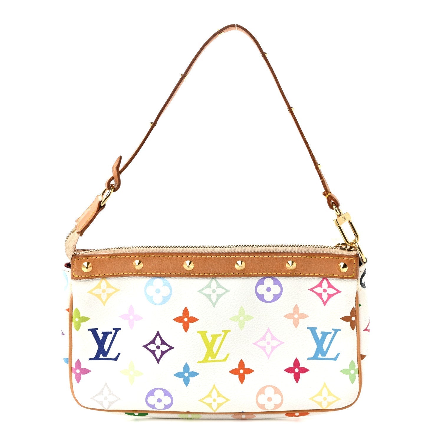 Monogram Multicolor Pochette Accessories White
