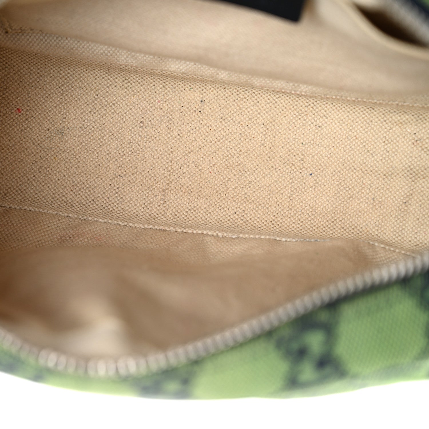 Monogram Multicolor Matelasse Diagonal Small GG Marmont Chain Shoulder Bag Green Blue
