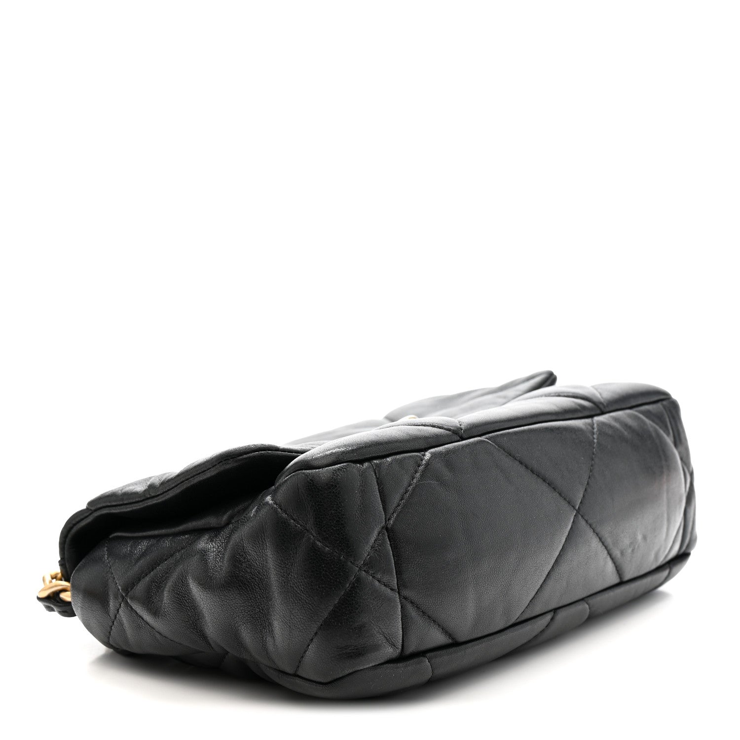 Lambskin Quilted Medium Chanel 19 Flap Black